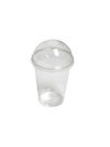Vaso 12 pet con tapa domo